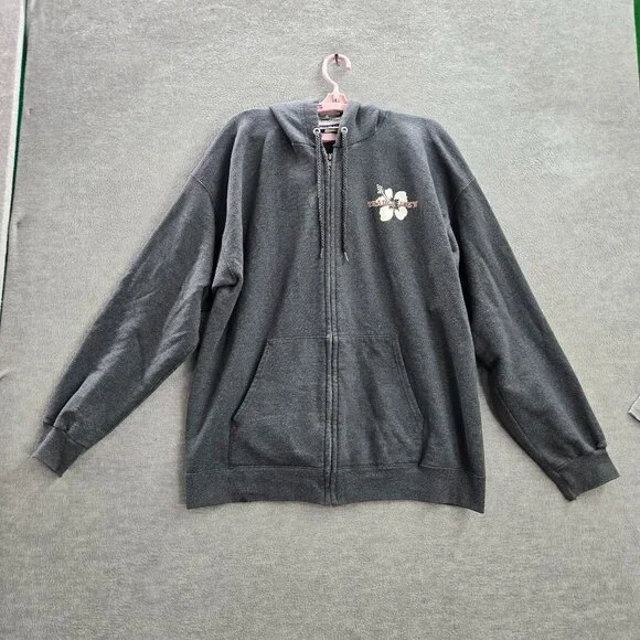 Hanes | Shirts | Vintage Trader Joes Men Hoodie L Gray Full Zip